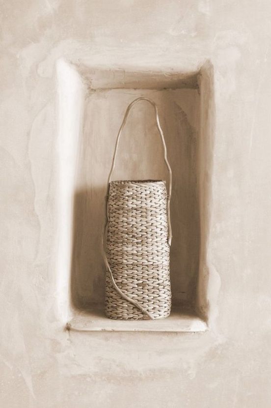 cesta para decoración natural